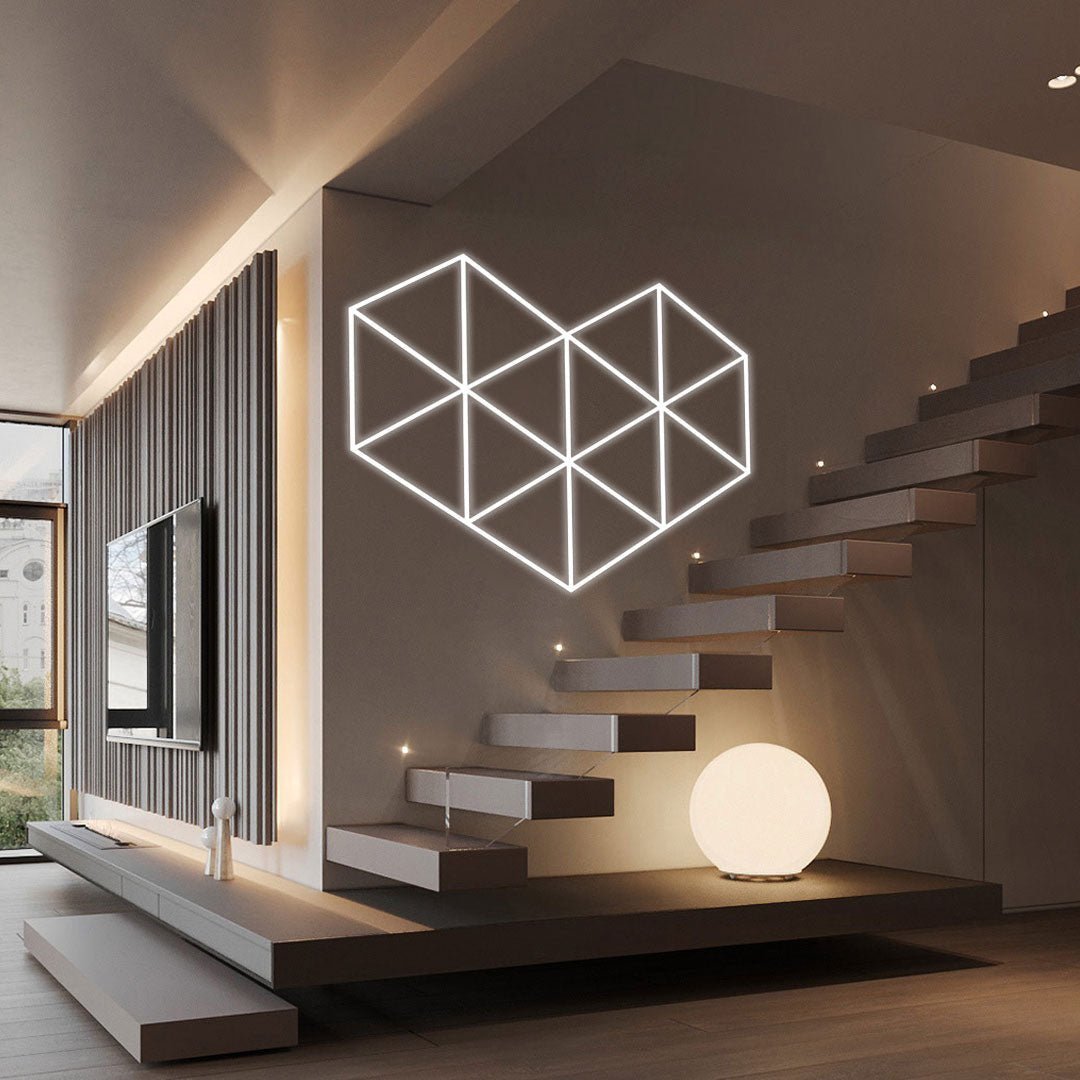 Diamond Series Heart Shape Modular Led Lighting Systems - ZT6106 - Hexagon Lights Modular Floor Tiles