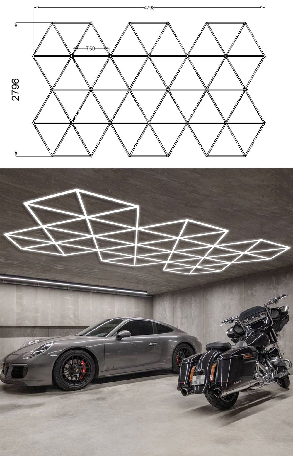 Diamond Series Modular Led Lighting Systems - ZT6106 - Hexagon Lights Modular Floor Tiles