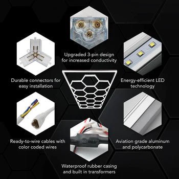 Hexagon Light (14 Hex Shapes Plus Border) - Detail Garage SA