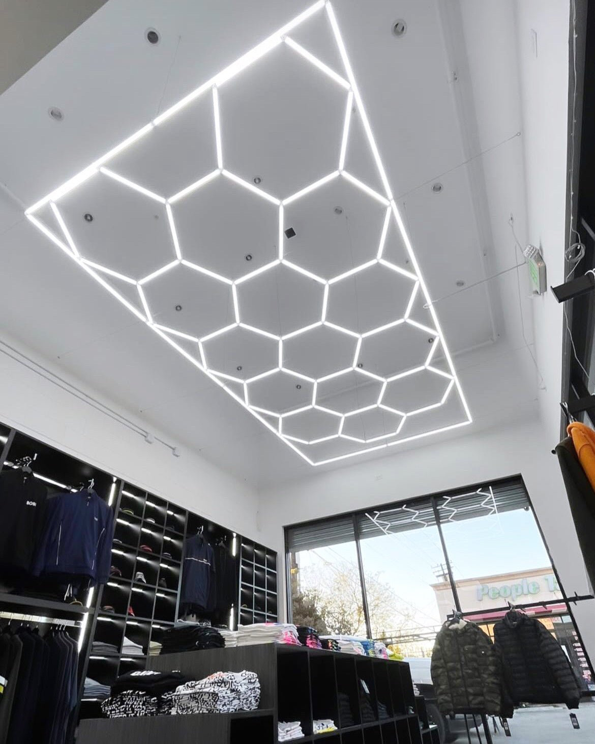 Hexagon Light (15 Hex Shapes Plus Border) - Hexagon Lights Modular Floor Tiles