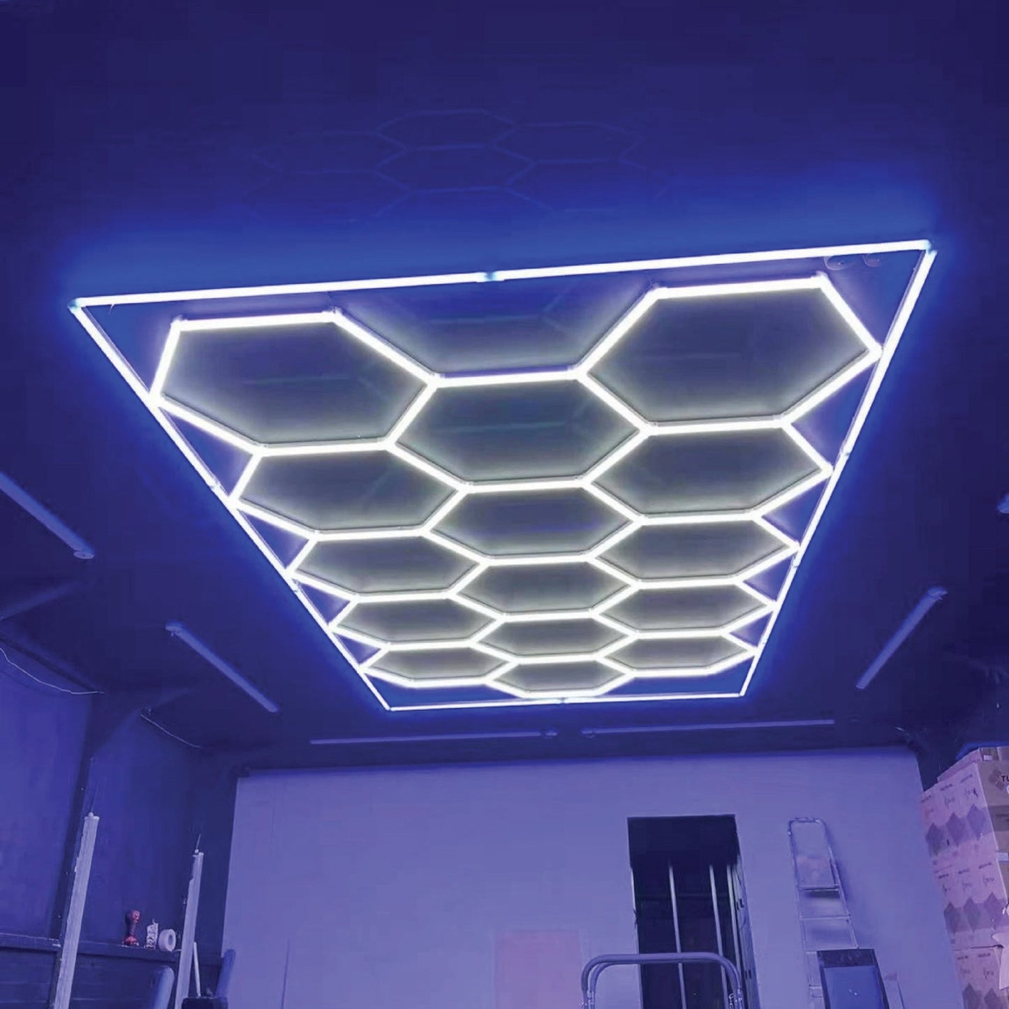 Hexagon Light (14 Hex Shapes Plus Blue Border) - Detail Garage SA