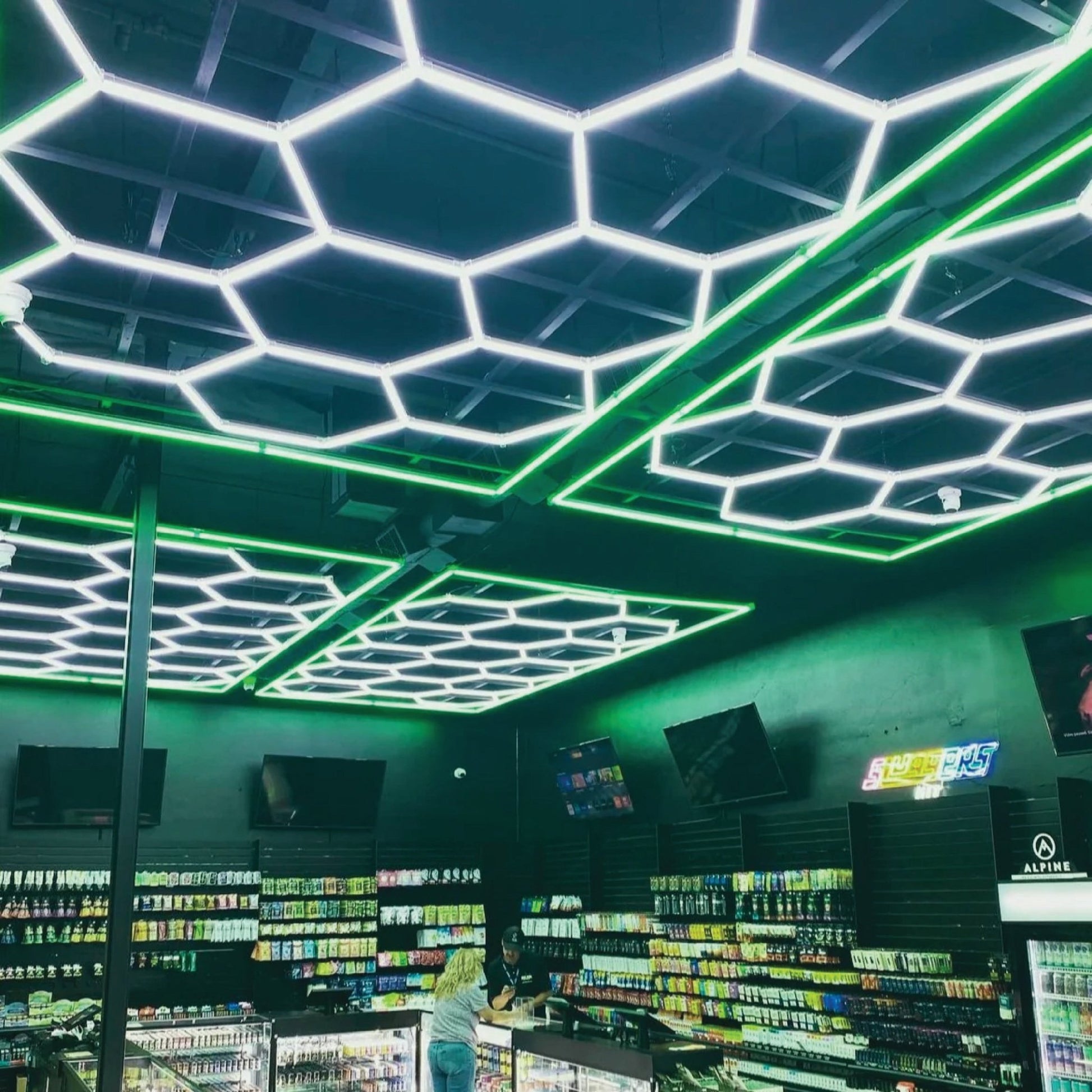 Hexagon Light (14 Hex Shapes Plus Green Border) - Detail Garage SA